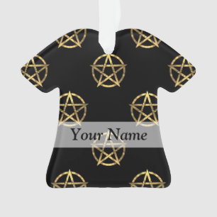 Pentagramme noir et or