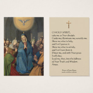 Pentecost a béni la carte sainte de Saint-Esprit