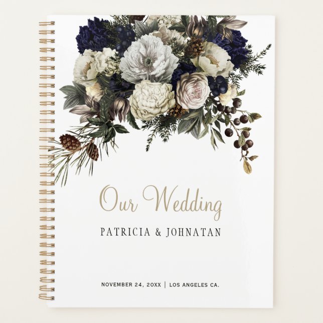 Peoné d'hiver élégant or mariage PHOTO (Devant)