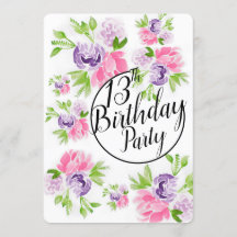 Peoney Cluster 13e invitation anniversaire