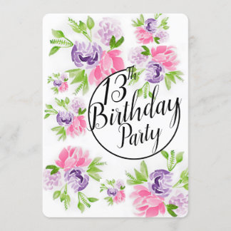 Peoney Cluster 13e invitation anniversaire