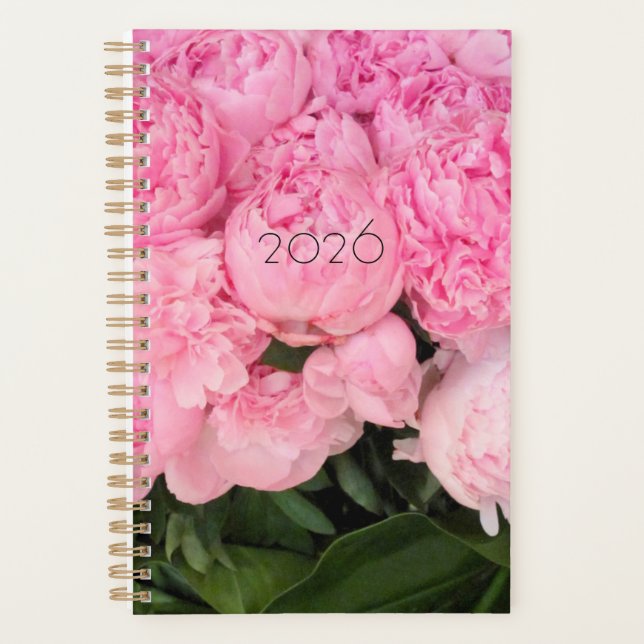 Peonies at the Plaza 2026 Planner (Devant)