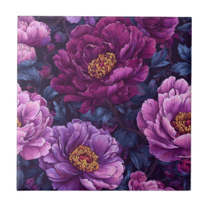 Peonies Botaniques Carreaux En Céramique Pour Sall