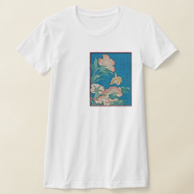 Peonies & Canary par t-shirt Hokusai (Poser)