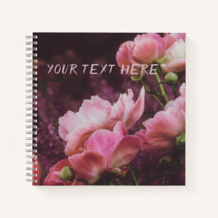 Peonies Carnet Scrapbook personnalisé