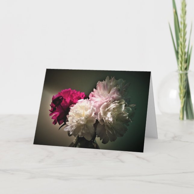 Peonies, carte (Devant)