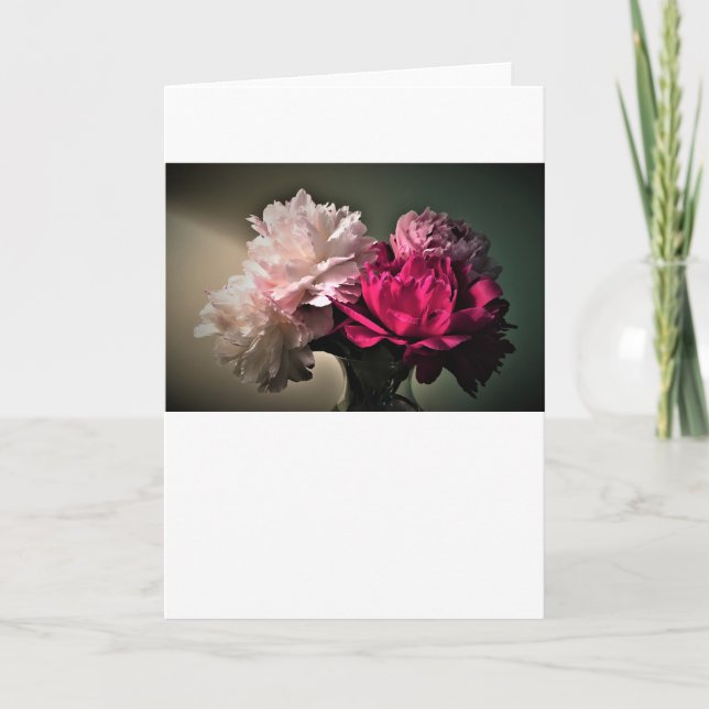 Peonies, carte (Devant)