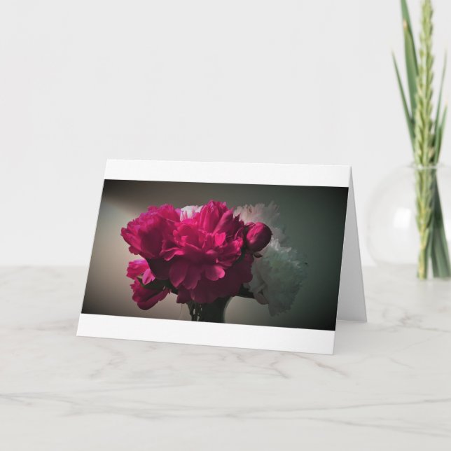 Peonies, carte (Devant)