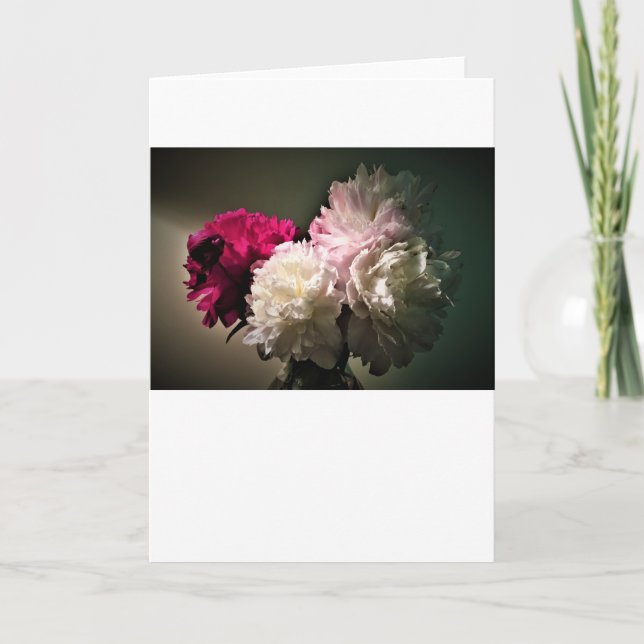 Peonies, carte (Devant)