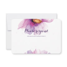 Peonies d'aquarelle rayonnantes RSVP