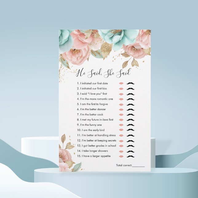 Peonies Il A Dit, Elle A Dit Fête des mariées Game (Créateur téléchargé)