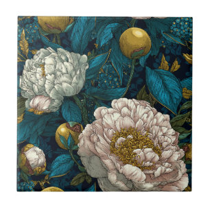 Peonies Modernes Carreaux En Céramique Pour Planch