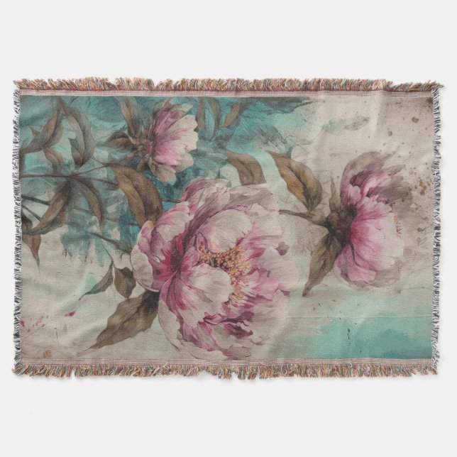 Peonies peintes - Couverture (Devant)