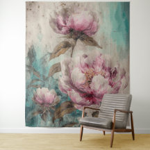 Peonies peintes - Tapisserie