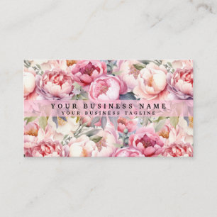 Peonies Peony Flowers Carte de visite