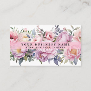 Peonies Peony Flowers Carte de visite
