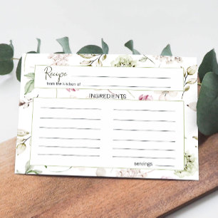 Peonies Pink Bourgogne Floral Mariage Carte Recett