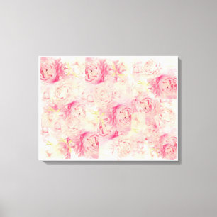 Peonies roses Abstraites toile étirée