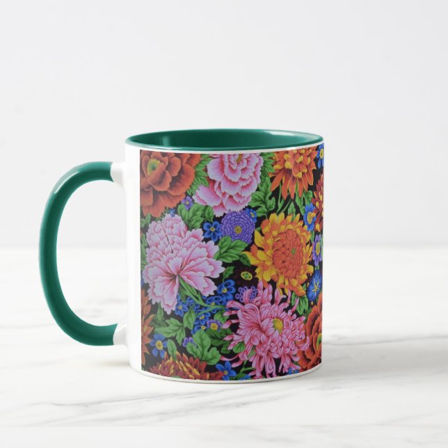 Peony et Chrysanthemum mug (Gauche)