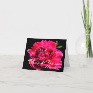 Peony Flower Merci Carte de note