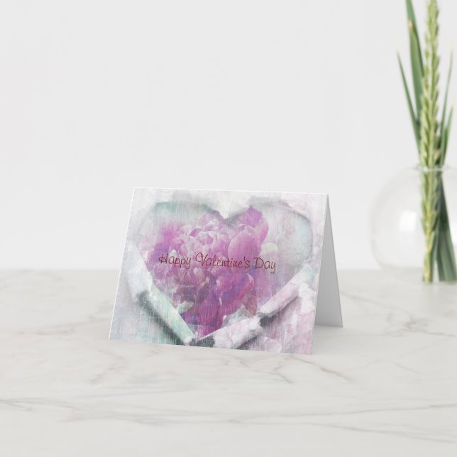 Peony in Our Heart Folt Note Card (Devant)
