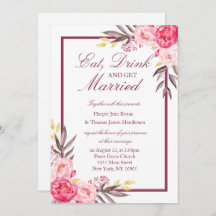 Peony Romance Mariage Invitation