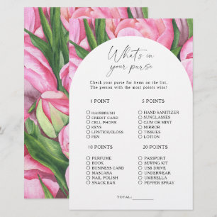 Peony roses - Qu'y a-t-il dans votre sac à main