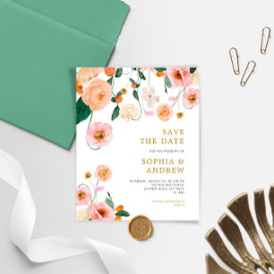Pépites BUDGET Fleurs Mariage Enregistrer La Date