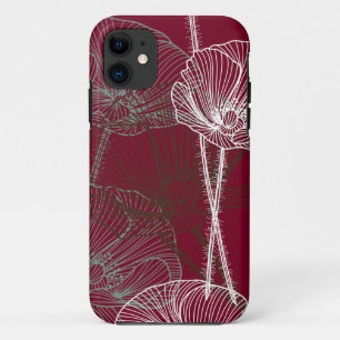 Pépites dessinées à la main sur Coque rouge fon