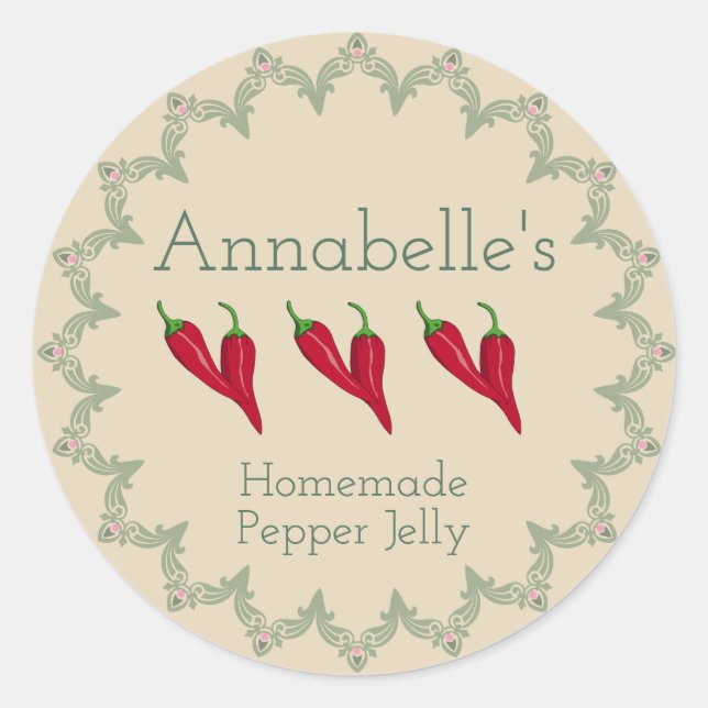 Pepper Jelly Étiquette (Devant)