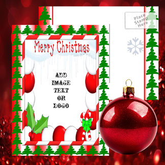 Peppermenthe Christmas Photo Ready Carte postale