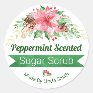 Peppermint de Noël Parfumé sucre Étiquettes