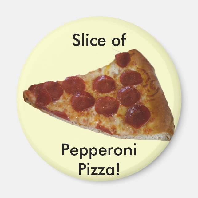 Pepperoni Pizza Slice Magnet (Devant)