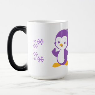 Peppy Purple Penguin mug