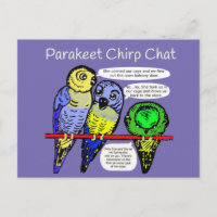 Perakeet Chirp et Talk est pas cher carte postale