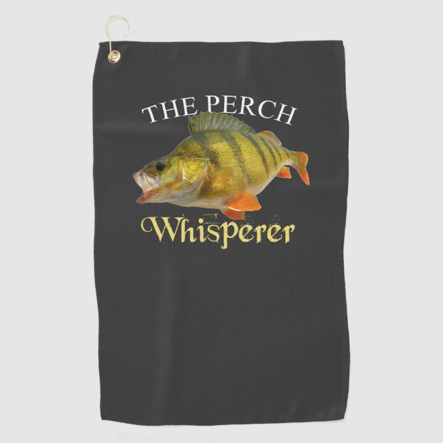 Perch Whisperer Dark Fishing Serviette (Devant)
