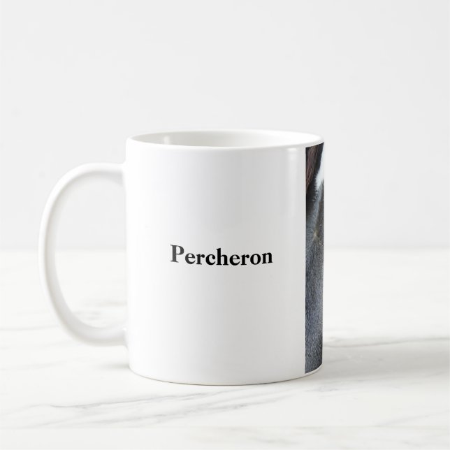 Percheron cheval mug (Gauche)