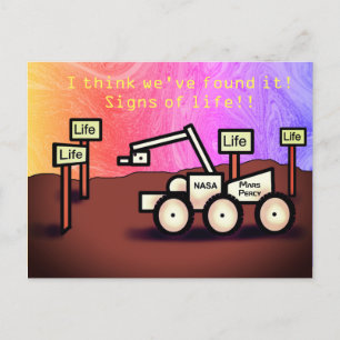 PERCY MARS SIGNES DE VIE Carte postale de Jetpackc