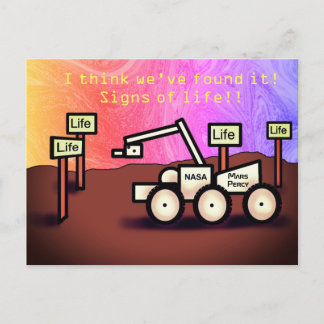 PERCY MARS SIGNES DE VIE Carte postale de Jetpackc