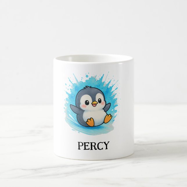 Percy Penguin Mug – Custom Cute Animal Name Gift (Centre)