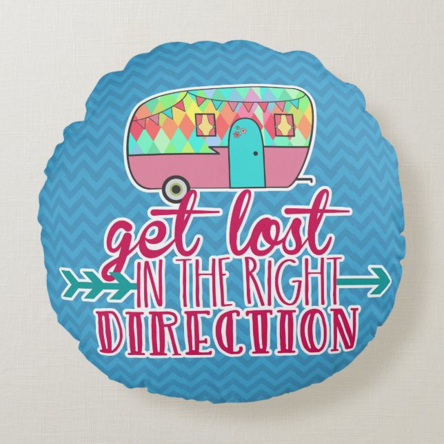 Perdre Dans La Bonne Direction Camping Coussins (Devant)