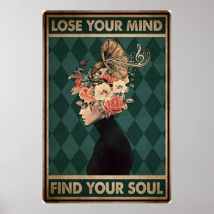 Perdre votre esprit Trouver votre poster vintage d