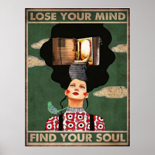 Perdre votre esprit Trouver votre poster vintage d