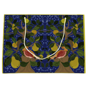 Perdrix dans un sac cadeau d'arbre à poires