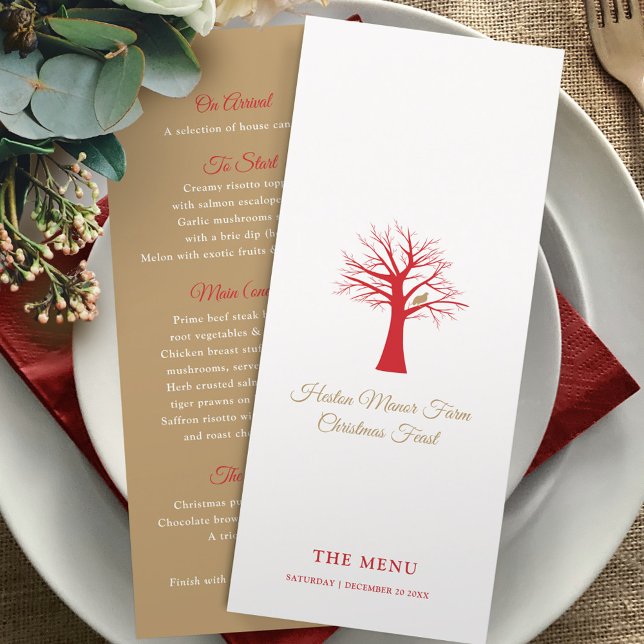 Perdrix d'événement de Noël dans le menu de l'arbr (Créateur téléchargé)