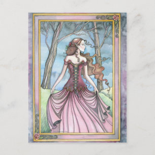 Perdu dans Avalon Carte Postale de Conte de Fées