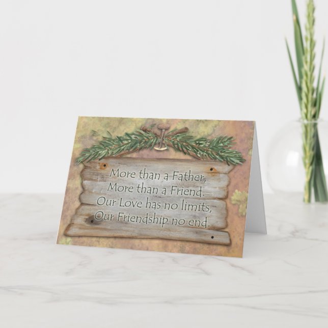 Père amitié - Carte de voeux (Devant)