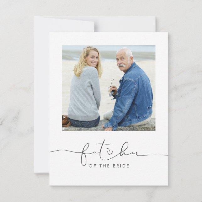 Père de la mariée Mariage Message du matin Photo (Devant)