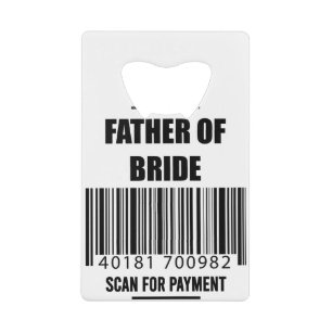 Père de la mariée Scan pour le paiement T-shirt Pa