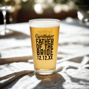 Père de la Mariée Verre Cadeau de Mariage pour les